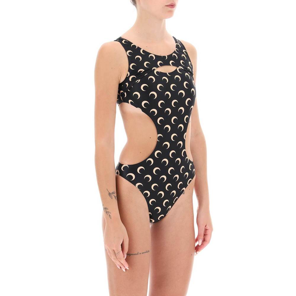 Marine serre one-piece swimsuit with cut-outs - Picture 2 of 4